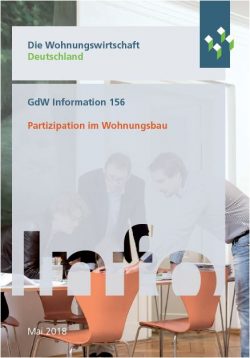 Partizipation im Wohnungsbau – GdW veröffentlicht Broschüre mit Erfahrungsberichten aus der Praxis Partizipation im Wohnungsbau – GdW veröffentlicht Broschüre mit Erfahrungsberichten aus der Praxis